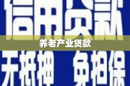 牟定养老产业贷款