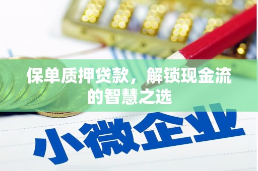 牟定保单质押贷款，解锁现金流的智慧之选